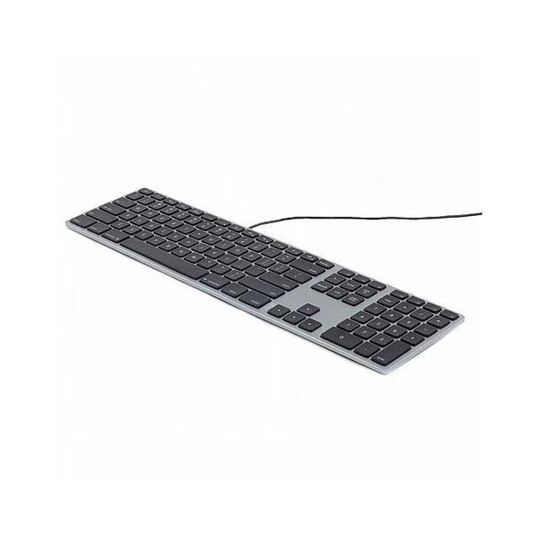 מקלדת אפל מק חוטית Matias Wired Aluminum Keyboard for Mac | MAG00224