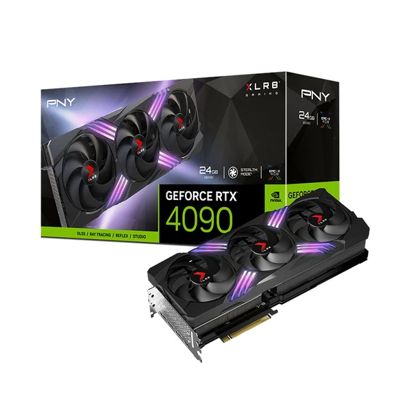 כרטיס מסך PNY PNY GeForce RTX™ 4090 24GB XLR8 Gaming VERTO™ EPIC-X RGB Triple Fan DLSS 3 | VCG409024TFXXPB1