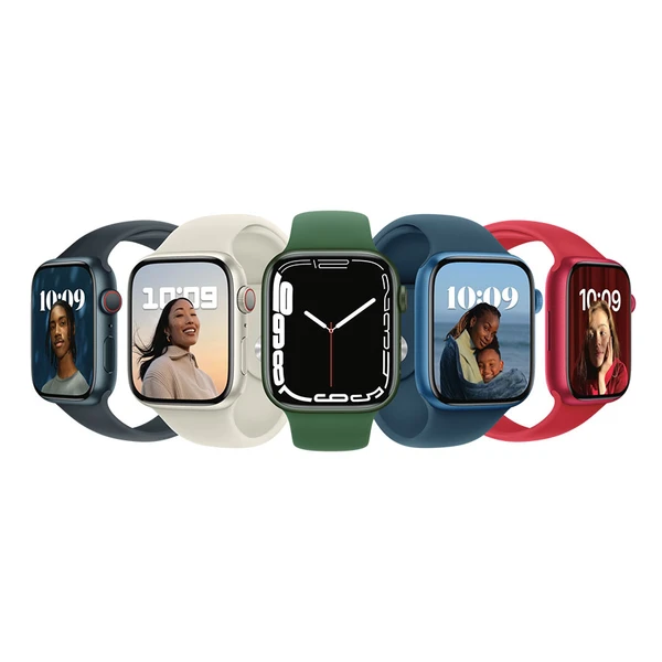 Apple Watch Series 7 GPS + Cellular, 41mm Aluminium Case Sport Band - Regular | MKHR3HB/A