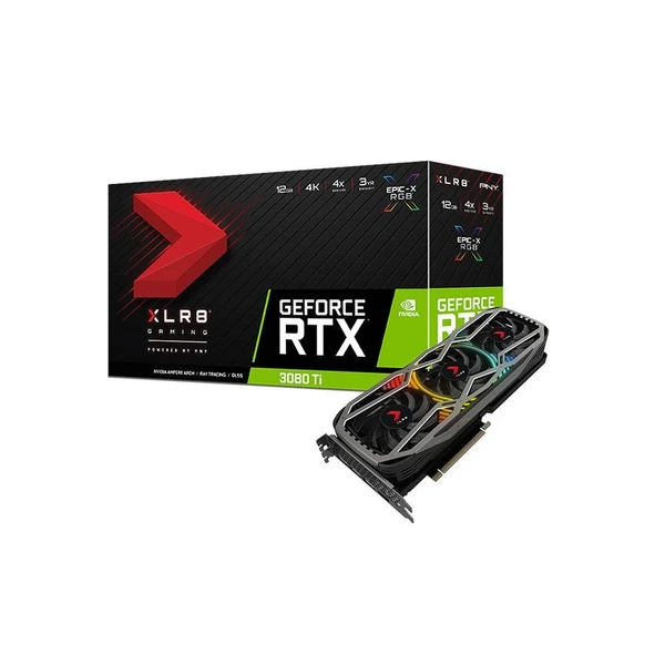 כרטיס מסך PNY PNY GEFORCE RTX™ 3080 Ti 12GB XLR8 Gaming REVEL™ Edition | VCG3080T12TFXPPB