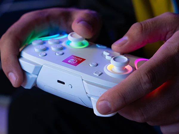 אביזר גיימינג Nintendo בקר שליטה נטען Nintendo Rechargeble Afterglow WAVE Wireless Ctrl | 500-238-WH