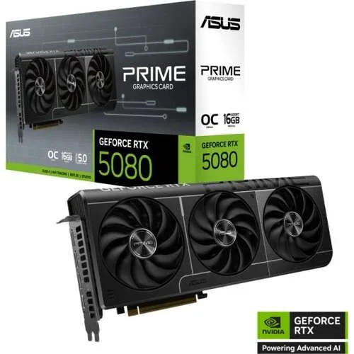 כרטיס מסך ASUS PRIME GeForce RTX 5080 16GB GDDR7 | 90YV0LX0-M0NA00
