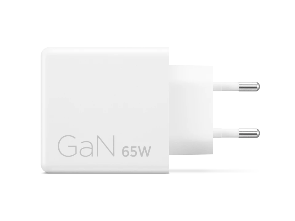 מטען Lenovo Dual USB-C 65W GaN Charger G0A6065BEU - צבע לבן | G0A6065WEU