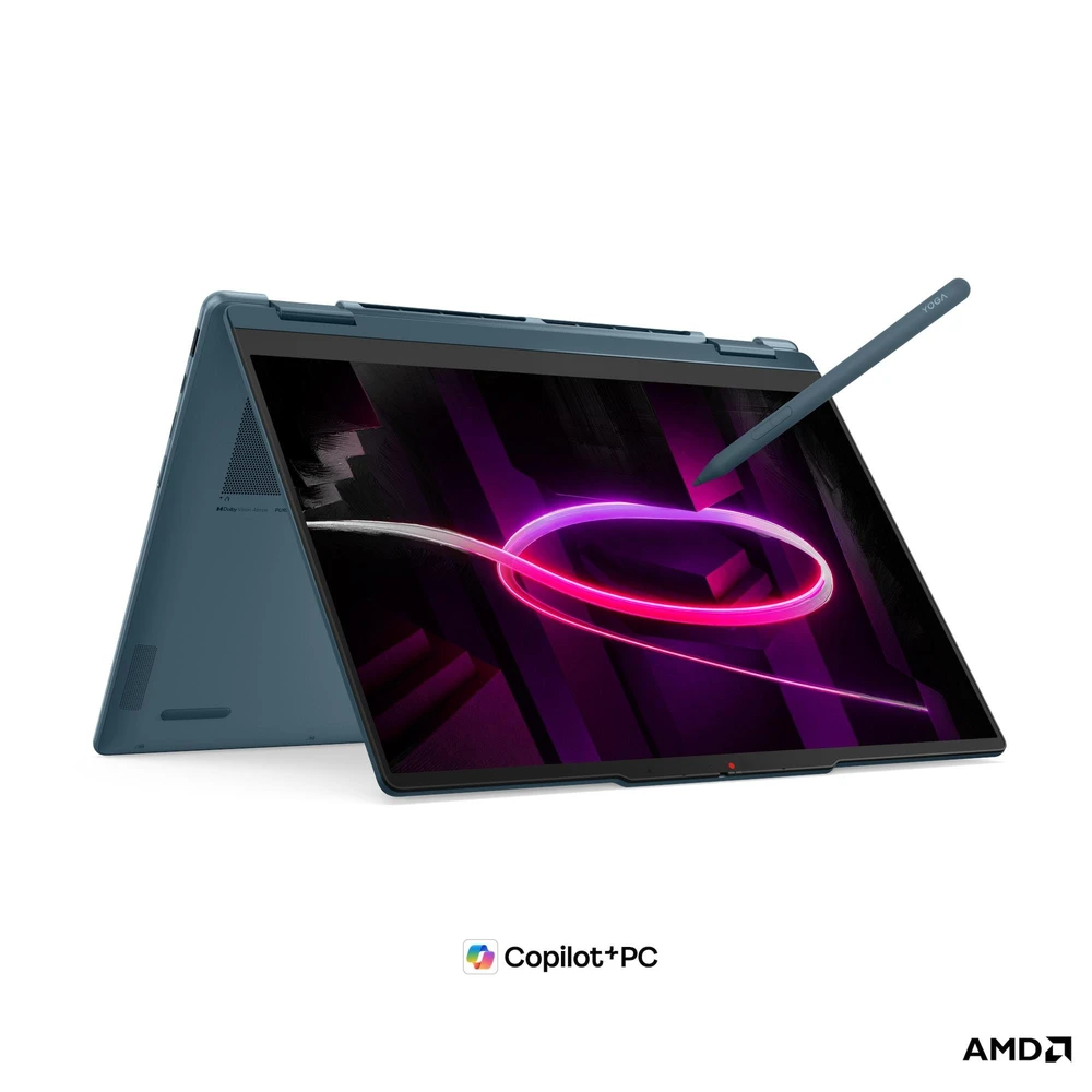 מחשב נייד Lenovo Yoga 7 2-in-1 14AGP11 – AMD Ryzen AI 7 445 • 32GB LPDDR5X-8000 • 1TB SSD | 83TD0058IV