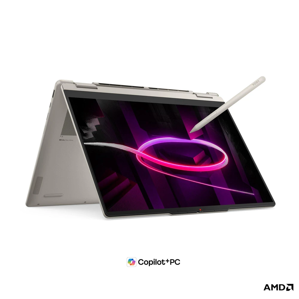 מחשב נייד Lenovo Yoga 7 2-in-1 14AGP11 – AMD Ryzen AI 7 445 • 32GB LPDDR5X-8000 • 1TB SSD | 83TD0059IV