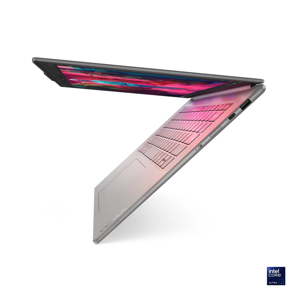 מחשב נייד Yoga Yoga Slim 7 עם מעבד Core Ultra 7, זיכרון 32GB, אחסון 1TB SSD, מסך מגע 2.8K בגודל 15.3", גרפיקה Arc | 83HM002YIV