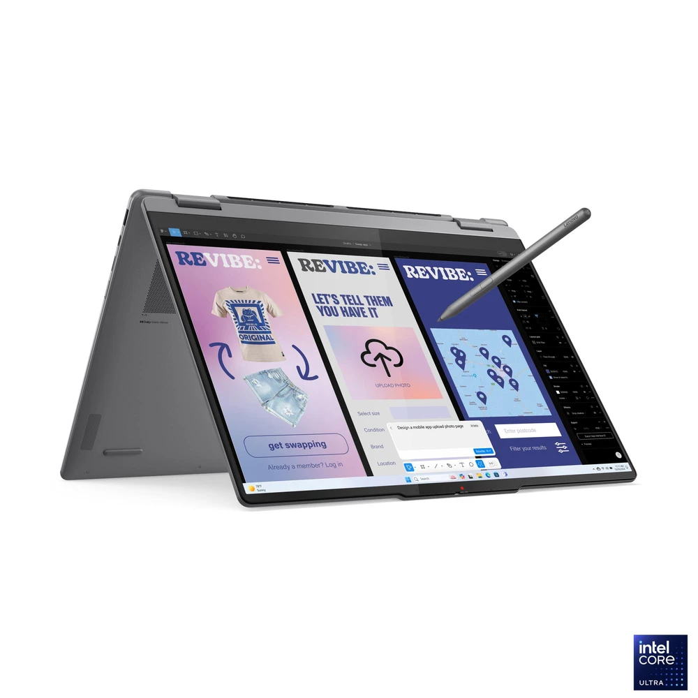 מחשב נייד Lenovo Yoga 7 2-in-1 16ILL10 עם Intel Core Ultra 7 258V, זיכרון 32GB, אחסון 1TB SSD ומסך 16 אינץ׳ 2.8K OLED מגע | 83JT0010IV