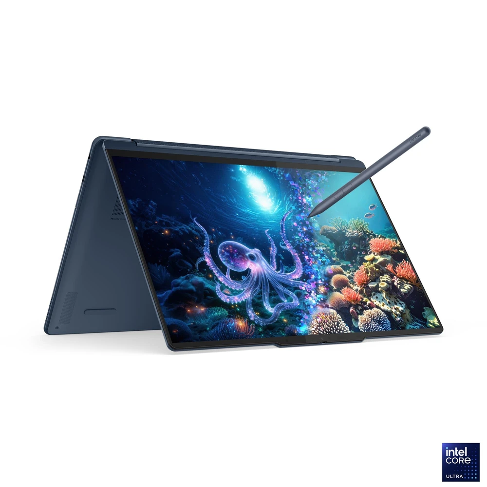 מחשב נייד Yoga Yoga 9 2-in-1 עם Intel Core Ultra 7 258V, זיכרון 32GB LPDDR5x, אחסון 1TB NVMe, מסך OLED 4K מגע | 83LC003JIV