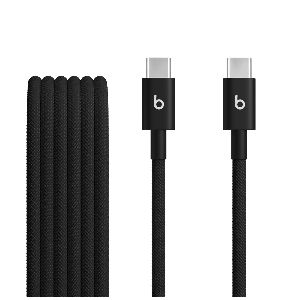 כבל ומתאם Beats Beats USB-C to USB-C Woven Cable (1.5 m) - Bolt Black | MDGA4ZM/A
