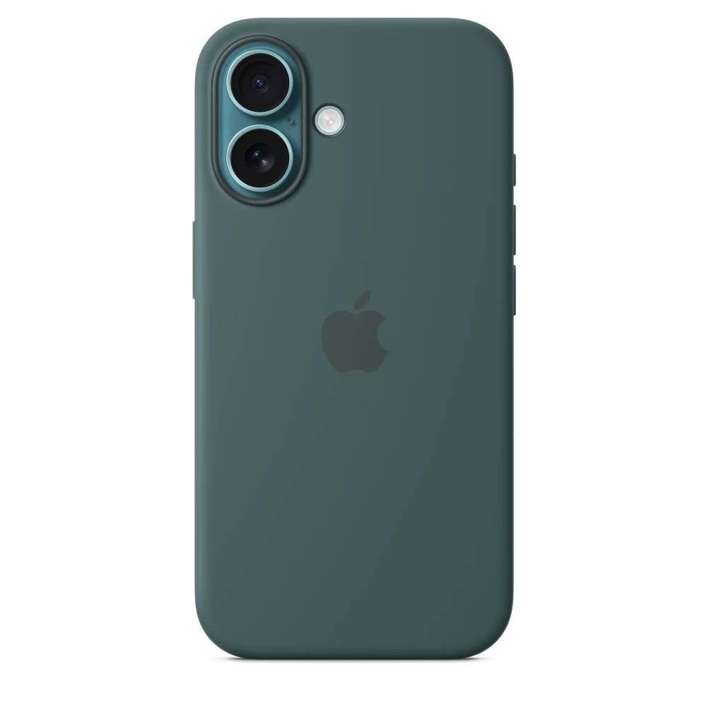 iPhone 16 Silicone Case with MagSafe - Lake Green | MYY83ZM/A