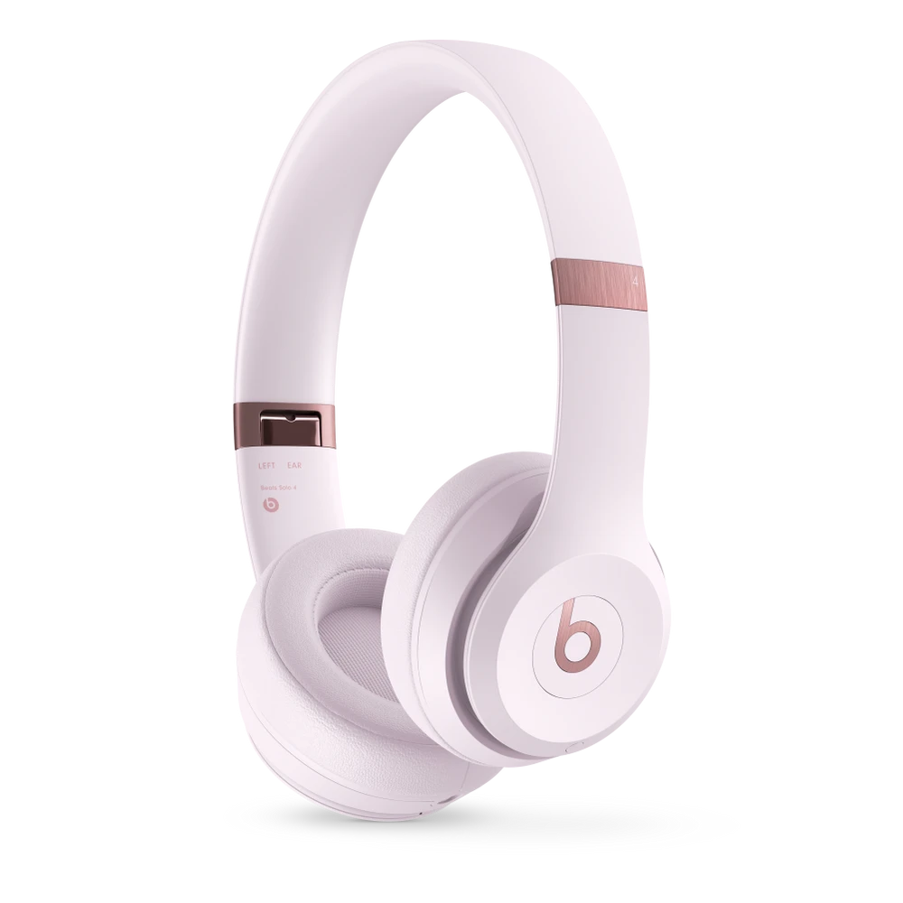 אוזניות Beats Beats Solo4 Wireless Headphones - On-Ear Wireless Headphones - Cloud Pink | MUW33ZM/A