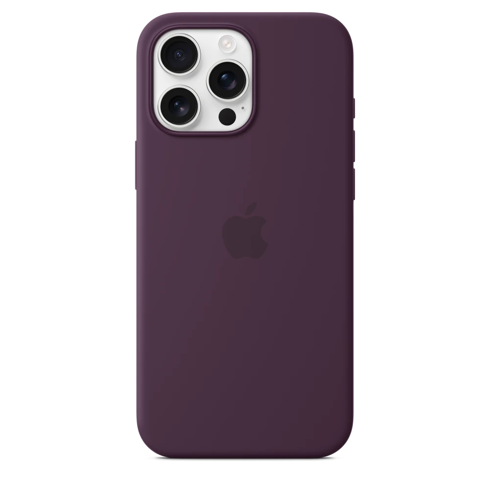 iPhone 16 Pro Max Silicone Case with MagSafe - Plum | MYYW3ZM/A