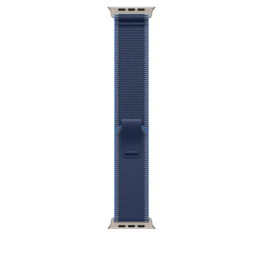 רצועה לשעון 49mm Blue/Bright Blue Trail Loop - M/L - Natural Titanium Finish | MFT74ZM/A