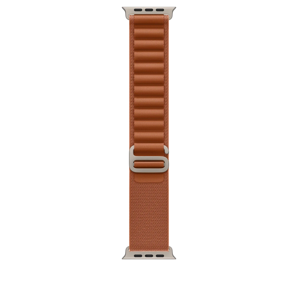 רצועה לשעון 49mm Terra Cotta Alpine Loop - Small - Natural Titanium Finish | MFTA4ZM/A