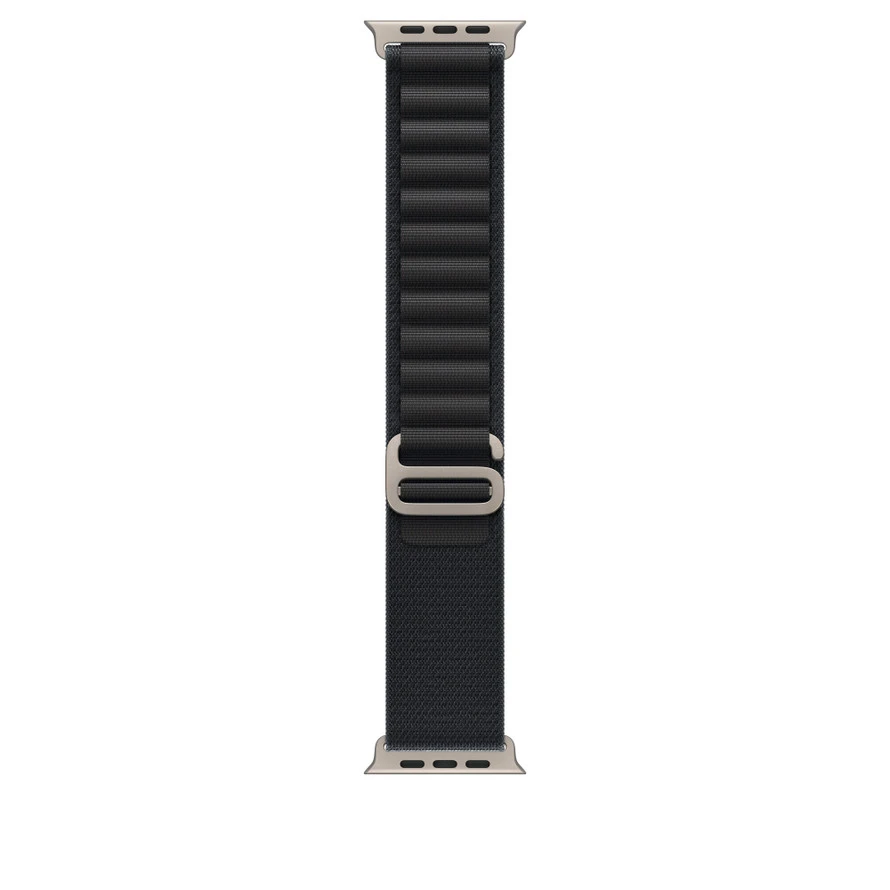 רצועה לשעון 49mm Black Alpine Loop - Medium - Natural Titanium Finish | MFTF4ZM/A