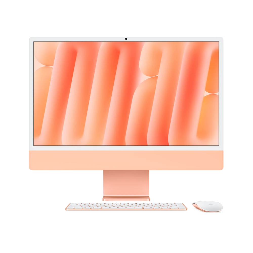 מחשב All‑in‑One Apple IMAC 24" ORG/10CPU/10GPU/24GB/512GB-M4 | Z1K80009Z