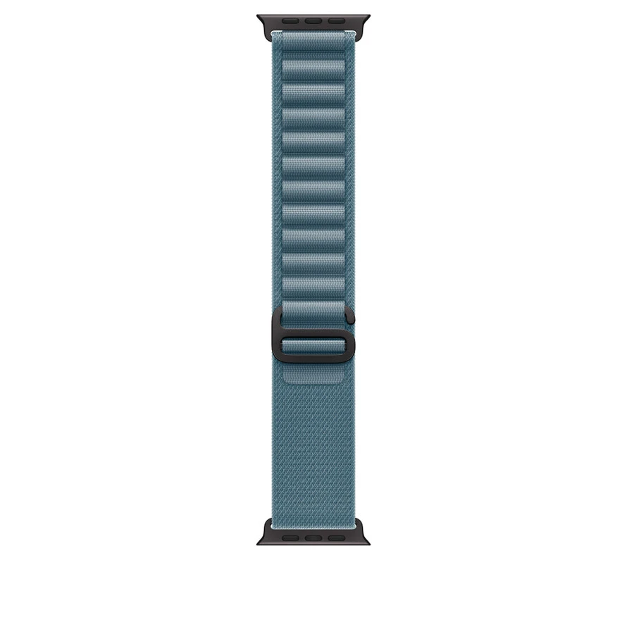 רצועה לשעון 49mm Light Blue Alpine Loop - Medium - Black Titanium Finish | MG9L4ZM/A