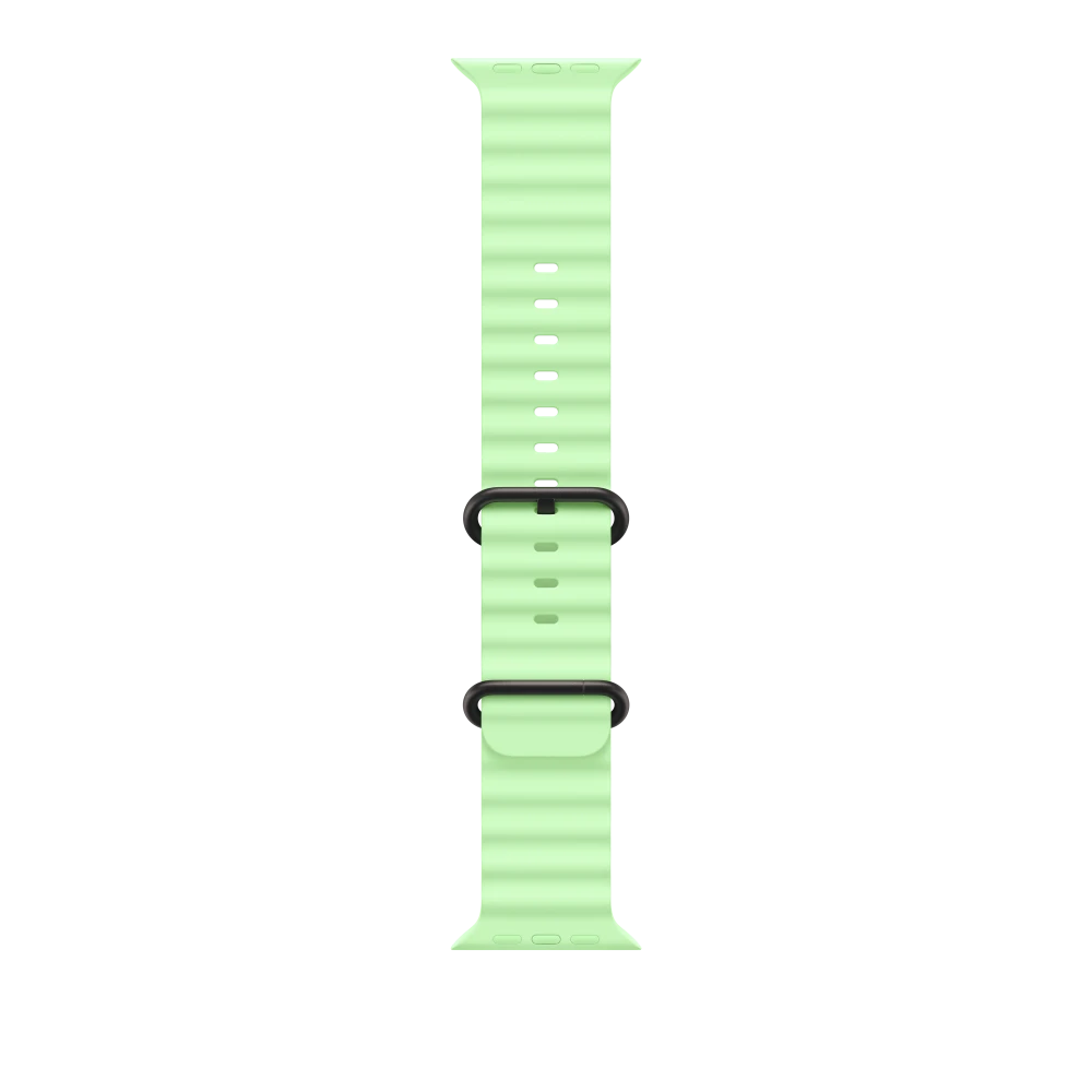רצועה ל-Apple Watch 49mm Neon Green Ocean Band - Black Titanium Finish | MGCL4ZM/A