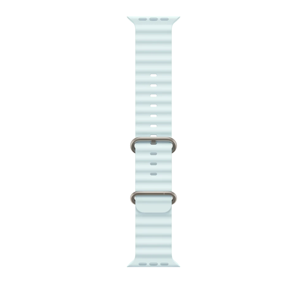 רצועה ל-Apple Watch 49mm Ice Blue Ocean Band - Natural Titanium Finish | MXTF3ZM/A