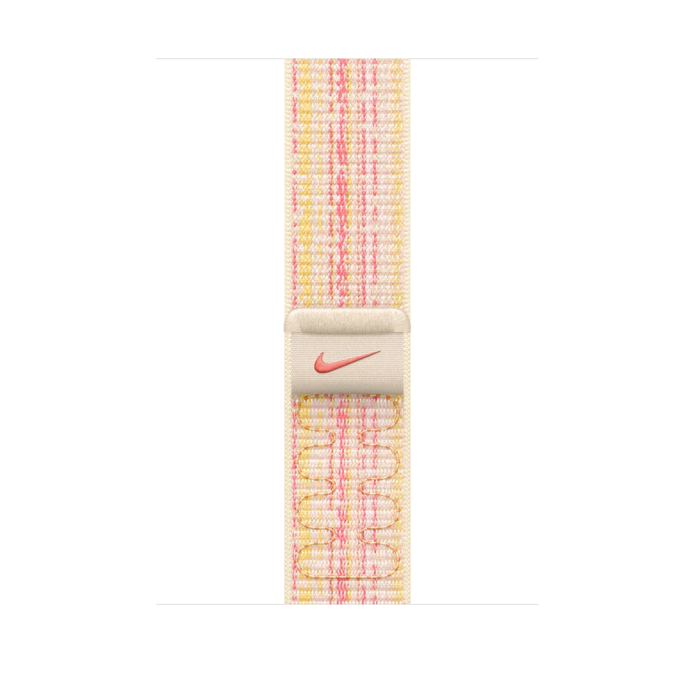 רצועה לשעון 45mm Starlight/Pink Nike Sport Loop | MUJY3ZM/A
