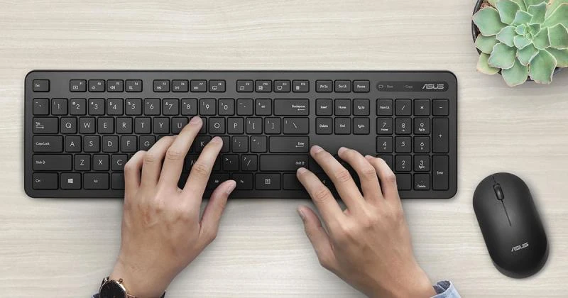 מקלדת או עכבר ASUS ASUS CW100 KEYBOARD+MOUSE/BLACK/H /ENG/2.4GHZ | 90XB0700-BKM0C0
