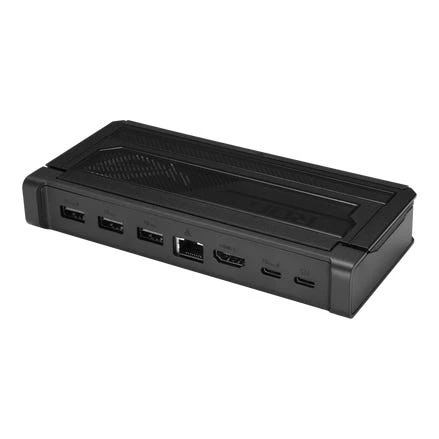 תחנת עגינה ROG ROG CASTRA Gaming Dock / 4K@144Hz HDMI 2.1 / 100W PD / USB-C & 3x USB-A / LAN / Audio / RGB | 90XB0A4N-BDS000