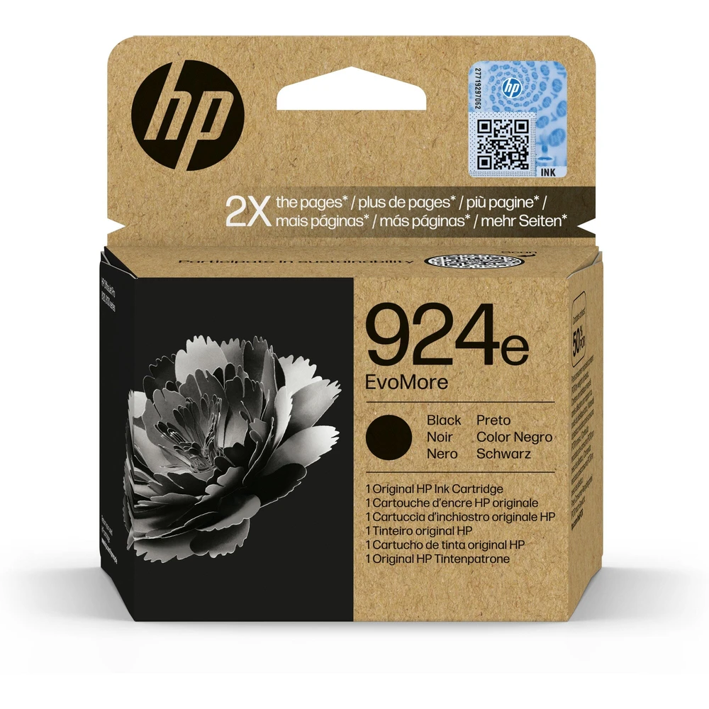 טונר או דיו ראש ראש דיו 924e XL שחור 4K0V0NE OJ Pro 8133 | 4K0V0NE
