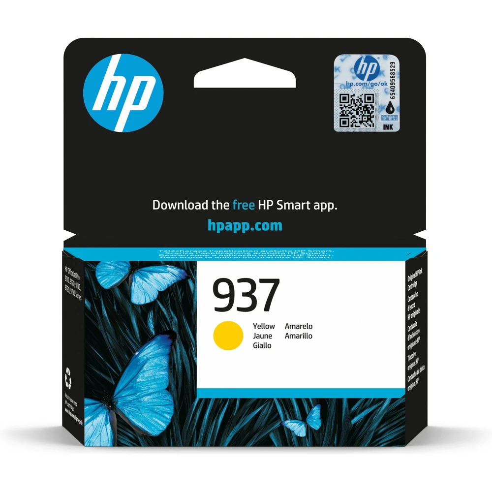 טונר או דיו ראש ראש דיו 937 צהוב 4S6W4NE pro 9730 | 4S6W4NE