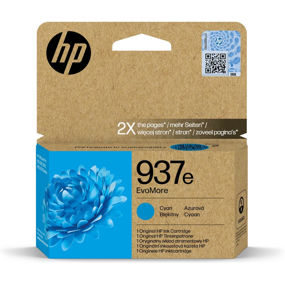 טונר או דיו ראש ראש דיו 937e XL ציאן 4S6W6NE pro 9730 | 4S6W6NE