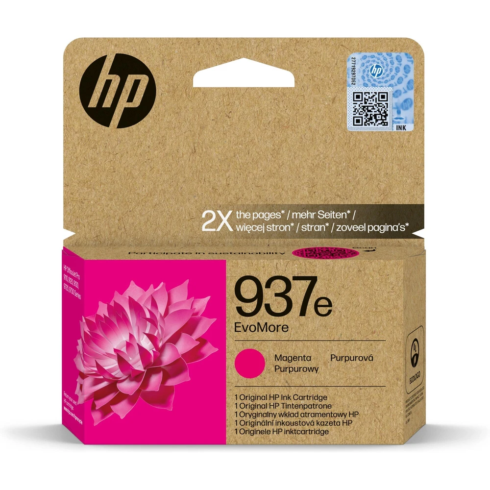 טונר או דיו ראש ראש דיו 937e XL מגנטה 4S6W7NE pro 9730 | 4S6W7NE