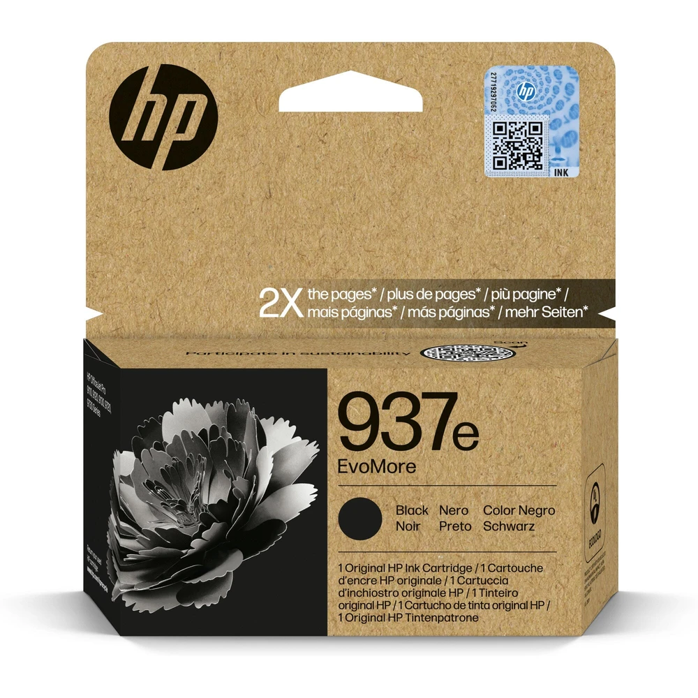 טונר או דיו ראש ראש דיו 937e XL שחור 4S6W9NE pro 9730 | 4S6W9NE