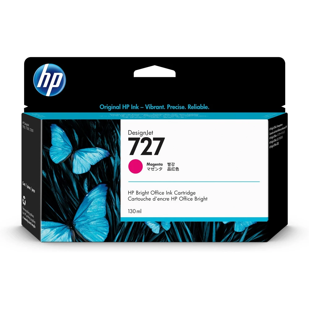 טונר או דיו HP מילוי HP 727 מגנטה B3P20A T-1500/920 | B3P20A