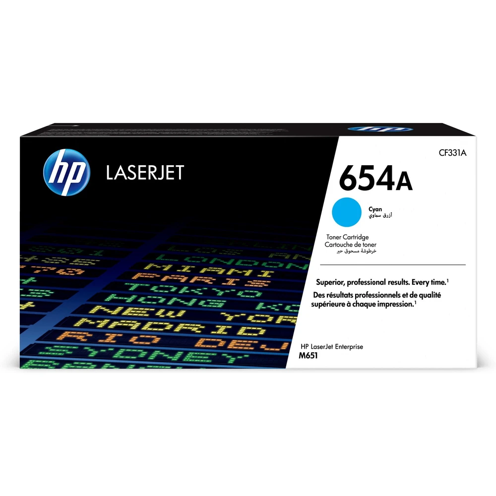 טונר HP ציאן 654A לליזר CF331A M651 | CF331A