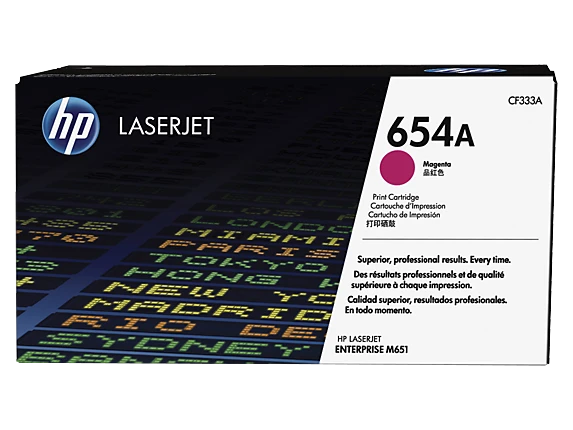 טונר HP מגנטה 654A לליזר CF333A M651 | CF333A