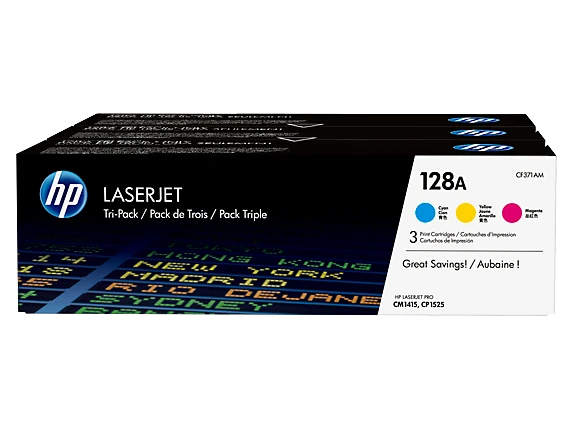 מארז טונרים HP128A CE321-3 מקורי | CF371AM