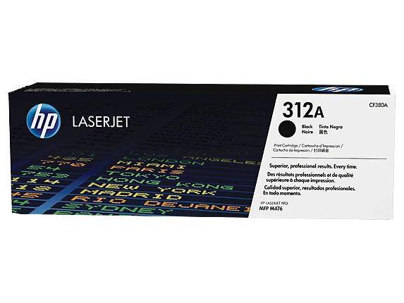 טונר HP שחור 312A לליזר CF380A M476 | CF380A
