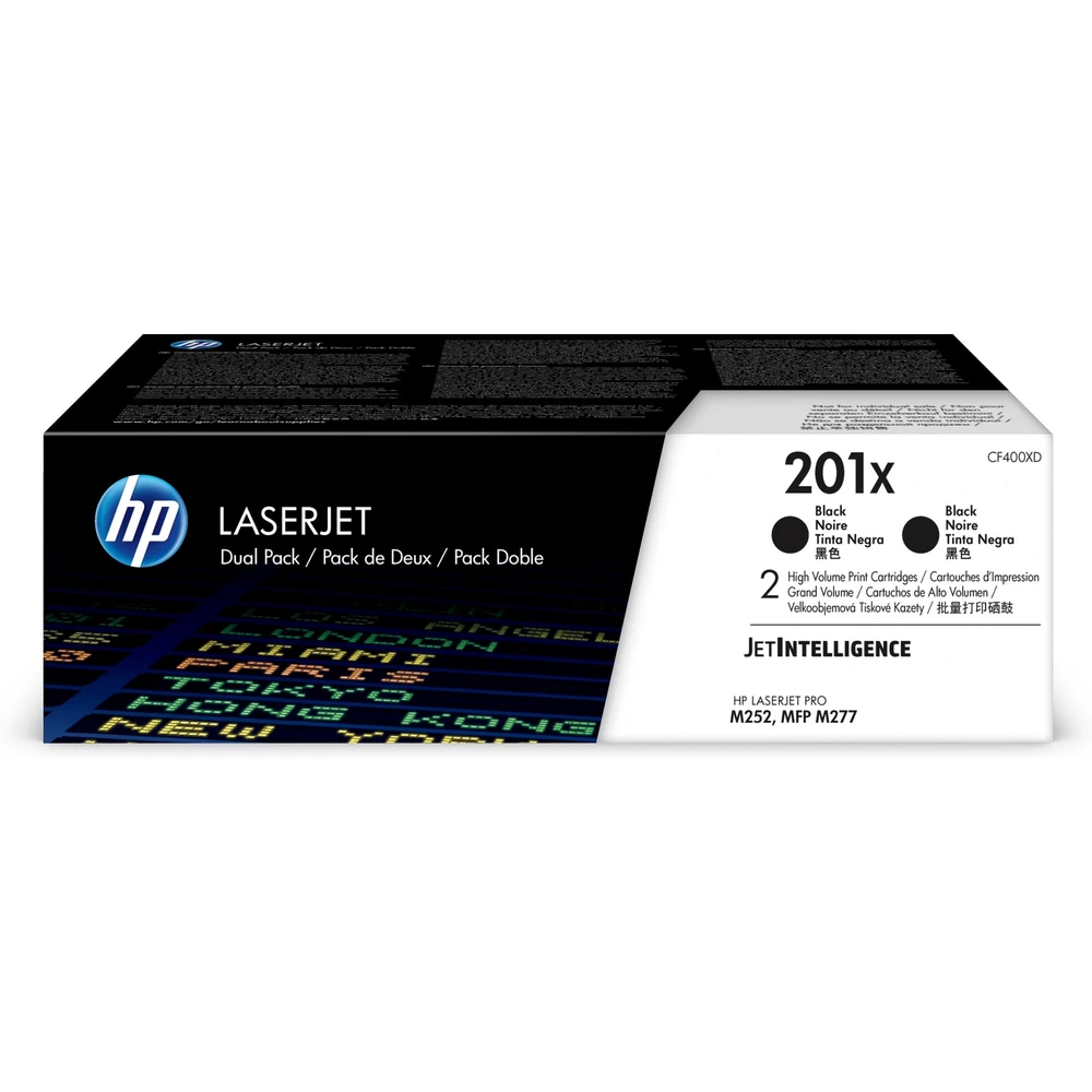 זוג טונרים HP 201X ל CF400-XD M252/277 | CF400XD