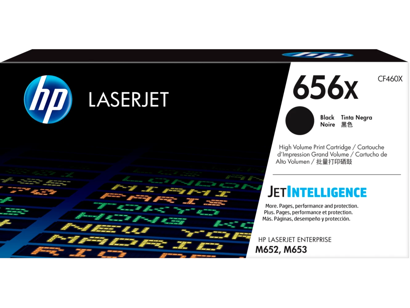 טונר HP שחור 656X לליזר CF460X M652 | CF460X