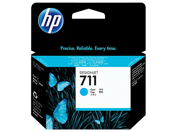 טונר או דיו HP מילוי HP 711 ציאן CZ130A T-520/T-120 | CZ130A