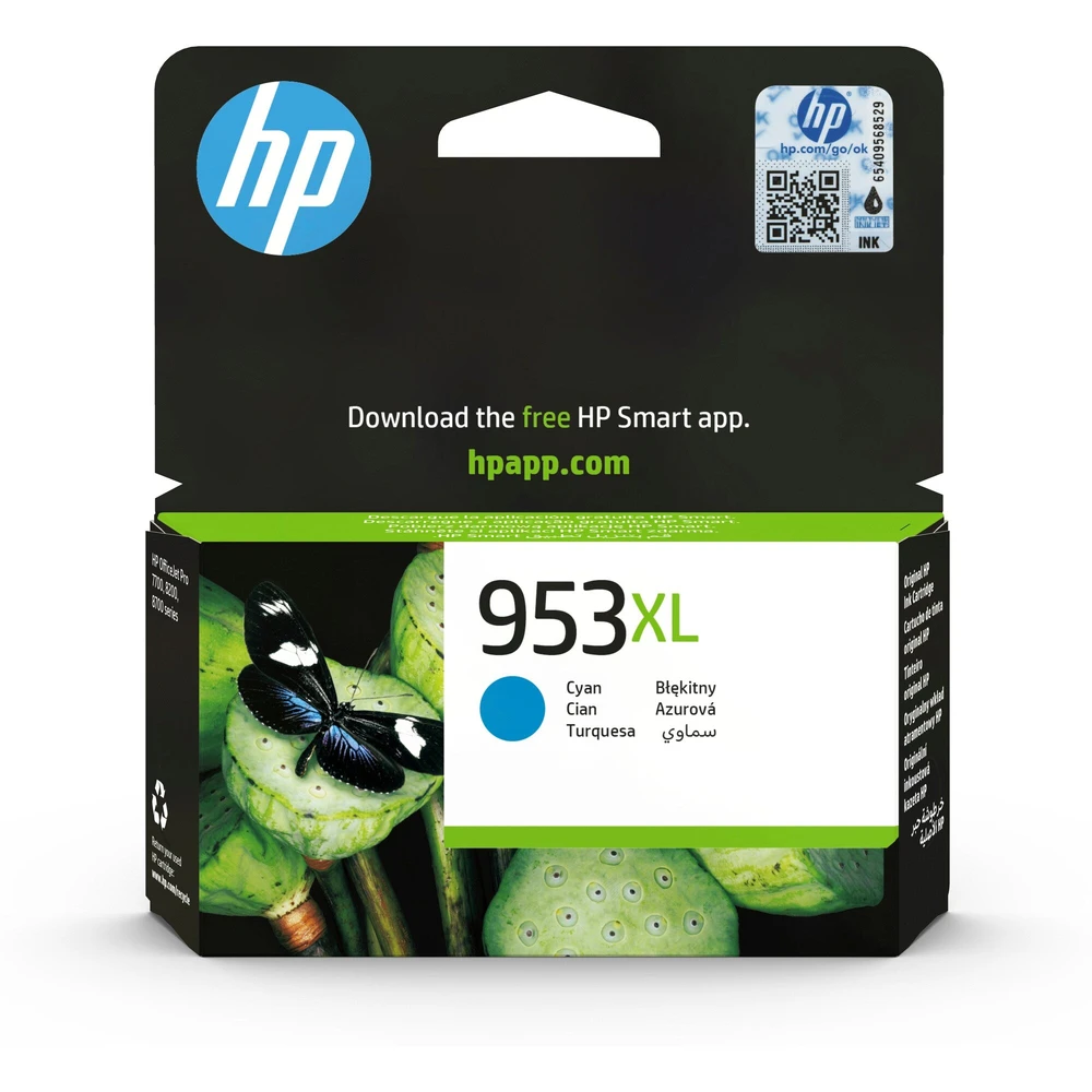 טונר או דיו ראש ראש דיו 953XL ציאן F6U16AE 8710/8720 | F6U16AE