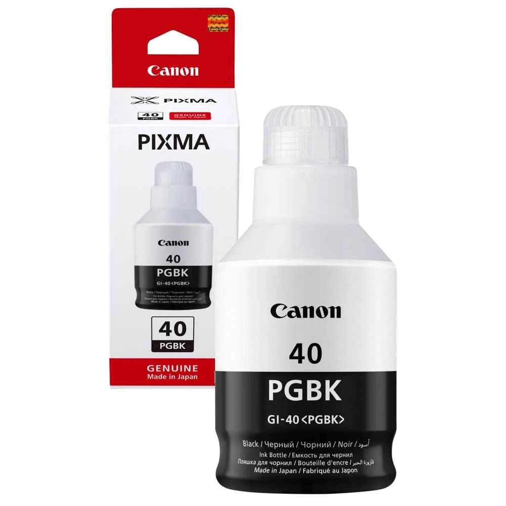 טונר או דיו מילוי מילוי קנון 40 שחור GI-40 PGBK | GI-40PGBK