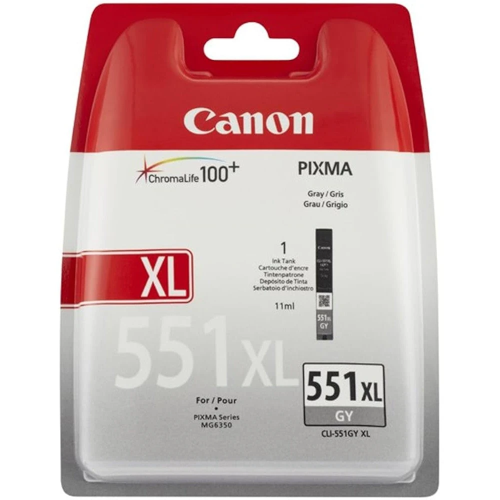 טונר או דיו מילוי מילוי קנון אפור CLI-551XL-(GY) ip8750 | IHC136