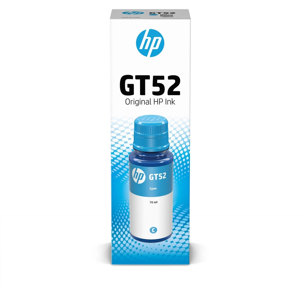 טונר או דיו HP מילוי דיו GT52 ציאן M0H54AE HP-ST515/615 | M0H54AE