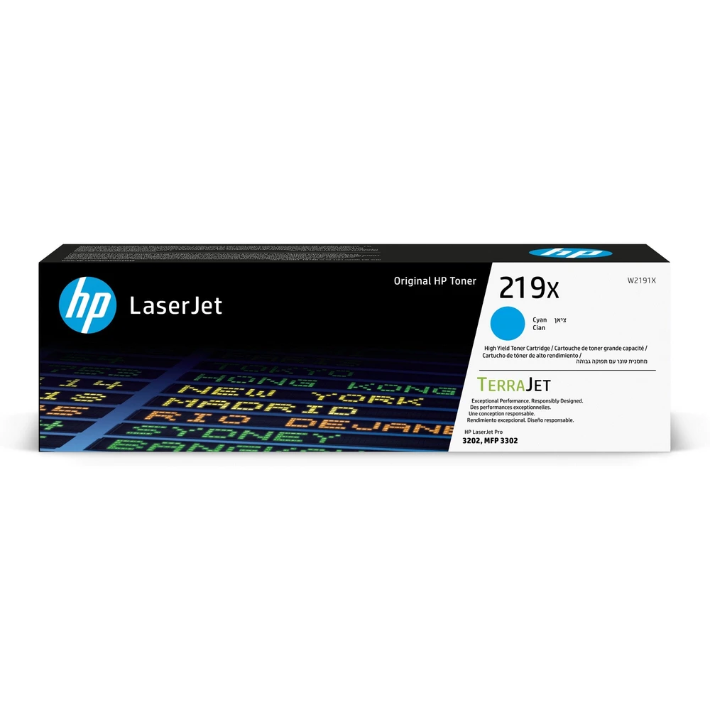 טונר HP ציאן 219X ל W2191X Pro 3302 | W2191X