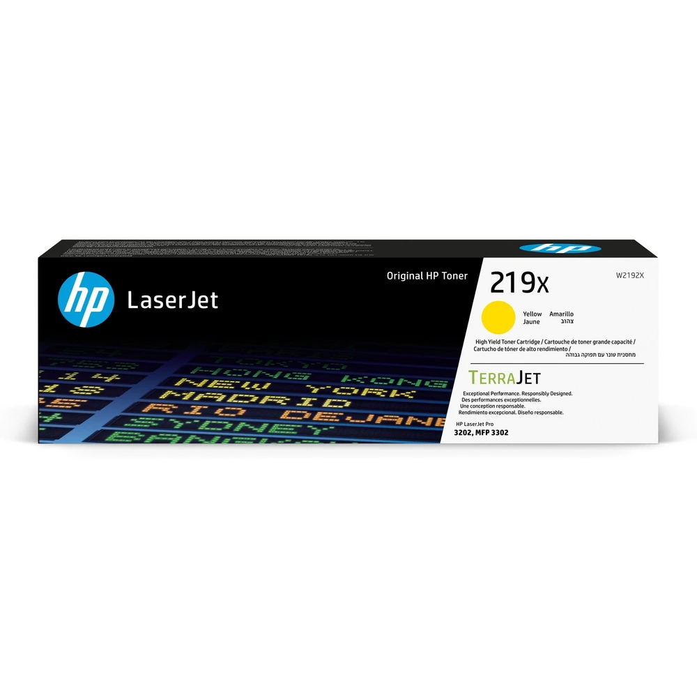 טונר HP צהוב 219X ל W2192X Pro 3302 | W2192X