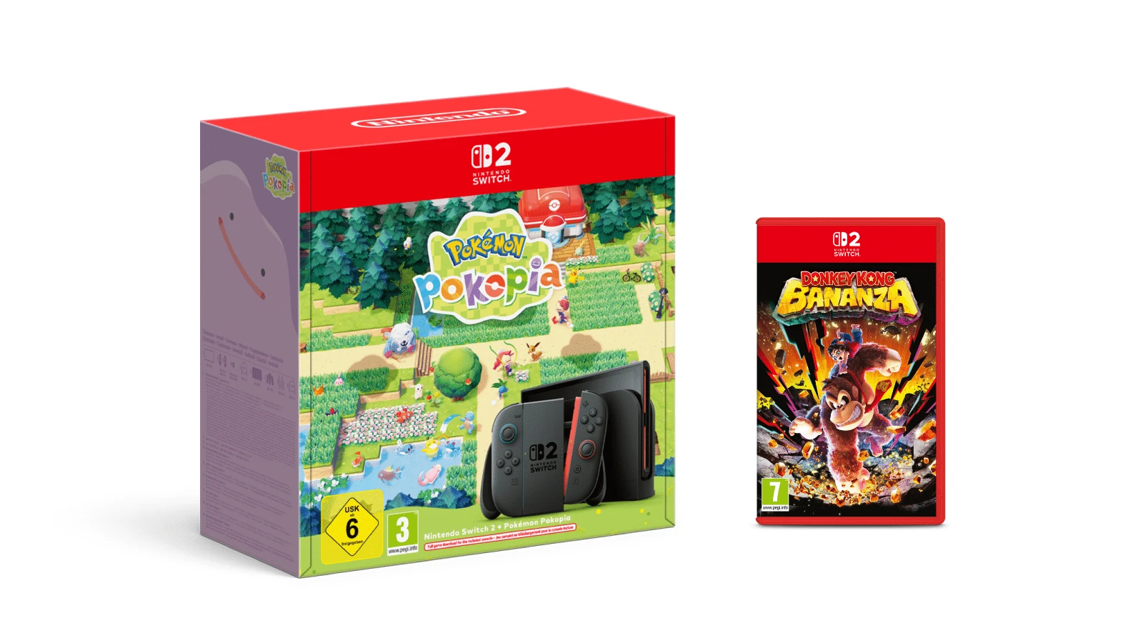 אביזר גיימינג Nintendo מארז Nintendo Switch 2 עם Pokémon Pokopia – מהדורה מוגבלת + משחק Donkey Kong Bananza במתנה! | 45496337445