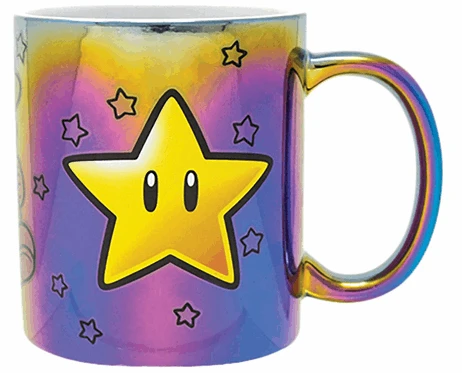 אביזר גיימינג ספל ספל מטאלי Super Mario בעיצוב Star Power / FMG25308 | FMG25308