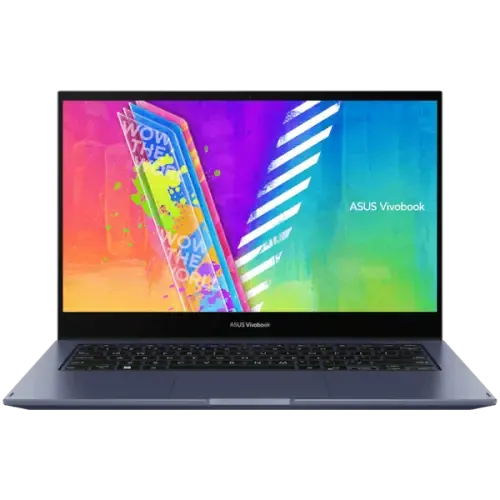 מחשב נייד 14 אינץ מתקפל עם מסך מגע Asus Vivobook Go 14 Flip TP1400KA-EC268 N6000 8GB 512- צבע כחול, כולל Windows 11 | TP1400KA-EC268