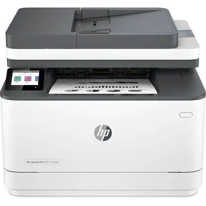מדפסת לייזר HP משולבת LaserJet Pro MFP 3102fdwe - אחריות לשנה ע"י היבואן הרשמי | 3G630F