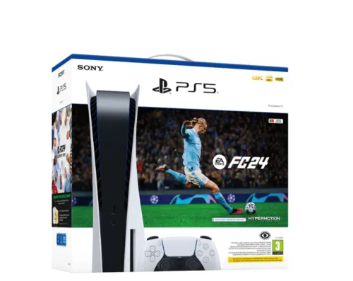 אביזר גיימינג Sony SONY Playstation5 BLU-RAY 825GB + Controller + Game code CFI-1216A-FC24 | CFI-1216A-FC24